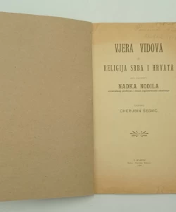 Vjera vidova ili religija Srba i Hrvata po osnovi Nadka Nodila