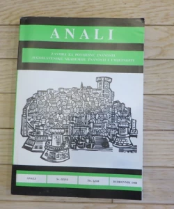 Anali Zavoda za povijesne znanosti Jugoslavenske akademije znanosti i umjetnosti