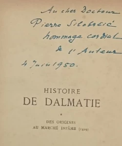 Lujo Vojnović: Histoire de Dalmatie I - II.