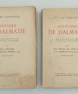 Lujo Vojnović: Histoire de Dalmatie I - II.