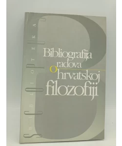 Bibliografija radova o hrvatskoj filozofiji