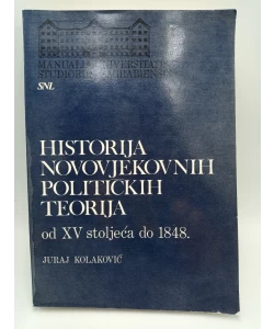 Hitorija novovjekovnih političkih teorija od XV. stoljeća do 1848
