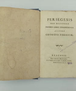 Periegesis orae rhacusanae duobus libris comprehensa