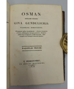 Knjiga Osman I-III autor Ivan Gundulić