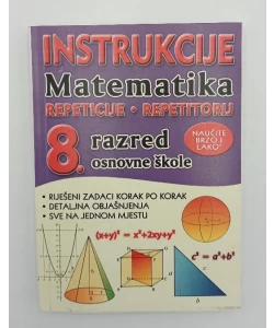 Instrukcije: matematika za 8. razred osnovne škole