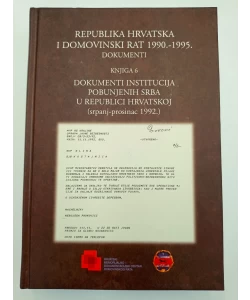 Dokumenti institucija pobunjenih Srba u Republici Hrvatskoj (srpanj – prosinac 1992.)