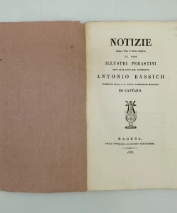 Notizie della vita e degli scritti di tre illustri Perastini