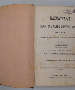 Razmatranja za svaki dan preko crkvene godine I-II