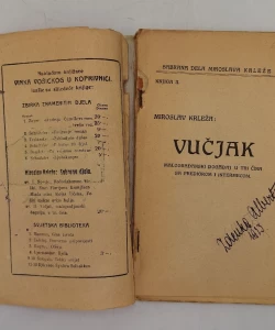 Knjiga Vučjak autor Miroslav Krleža