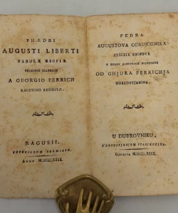 Fedra Augustova odsuscgnika pricize Esopove u pjesni slovinske prinesene 
