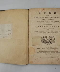 Iter per Poseganae Sclavoniae provinciam mensibus Junio et Julio anno MDCCLXXXII / susceptum a Mathia Piller, historiae naturalis et Lodovico Mitterpacher, oeconomiae rusticae in regia univer