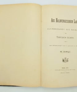 Theodor Schiff: Aus halbvergessenem Lande. Culturbilder aus Dalmatien
