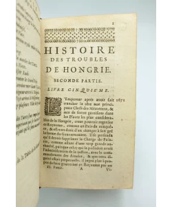Knjiga Histoire des troubles de Hongrie I-II autor Claude Vanel