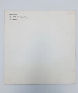 Daniel Buren, katalog izložbe 04.04.-21.04.1974.