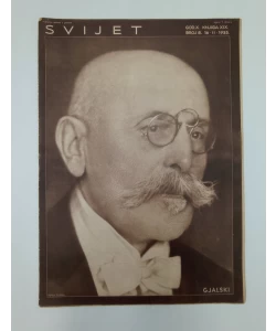 Časopis Svijet br. 8/1935 knjiga XIX