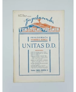 Jugoslavenski tekstilni vjesnik br. 8/1933