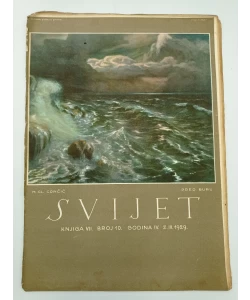 Časopis Svijet br. 10/1929 knjiga VII
