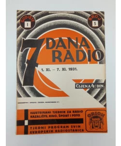 Časopis 7 dana radio br.5/1931