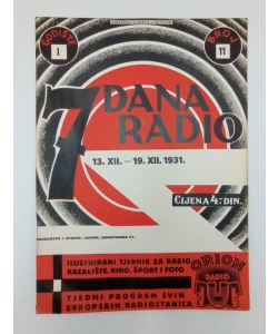 Časopis 7 dana radio br.11/1931