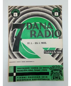Časopis 7 dana radio br.3/1932