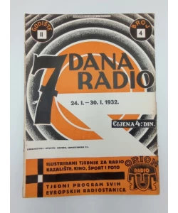 Časopis 7 dana radio br.4/1932