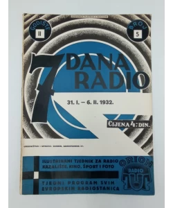 Časopis 7 dana radio br.5/1932