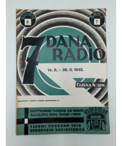 Časopis 7 dana radio br.7/1932
