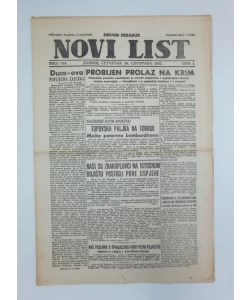 Novi list br. 184/1941