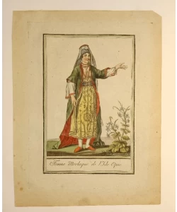 Femme morlaque de l'Isle Opus - Veduta Opuzenke