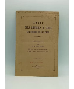 Amore della Repubblica di Ragusa alla religione ed alla patria