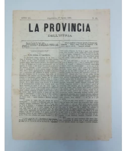 Časopis La provincia dell'istria 16/1886