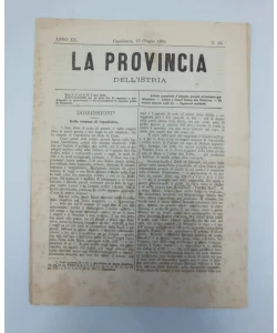 Časopis La provincia dell'istria 12/1886