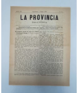 Časopis La provincia dell'istria 11/1886