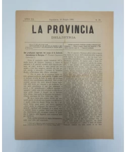 Časopis La provincia dell'istria 10/1886