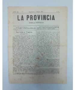 Časopis La provincia dell'istria 9/1886