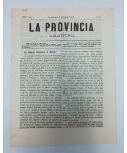 Časopis La provincia dell'istria 3/1886