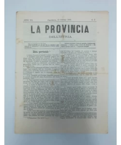 Časopis La provincia dell'istria 2/1886
