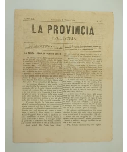 Časopis La provincia dell'istria 17/1886