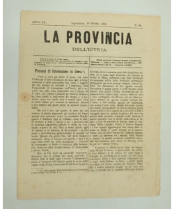 Časopis La provincia dell'istria 17/1884