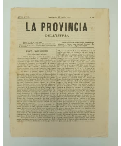 Časopis La provincia dell'istria 14/1884