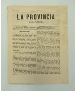 Časopis La provincia dell'istria 10/1884