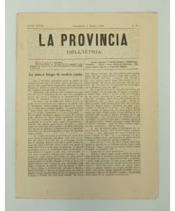 Časopis La provincia dell'istria 9/1884