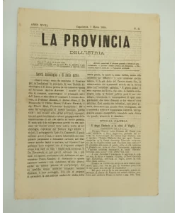 Časopis La provincia dell'istria 5/1884