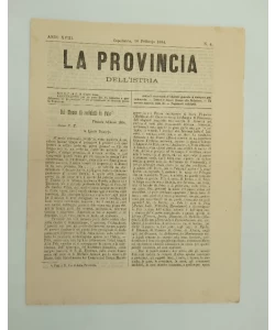 Časopis La provincia dell'istria 4/1884
