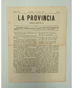 Časopis La provincia dell'Istria 24/1885.