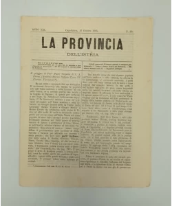 Časopis La provincia dell'Istria 20/1885.