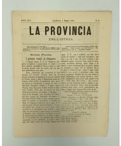 Časopis La provincia dell'Istria 9/1885.