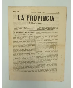 Časopis La provincia dell'Istria 3/1885.