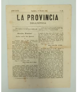 Časopis La provincia dell'Istria 24/1884.