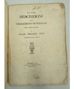Le tre descrizioni del terremoto di Ragusa del M.DC.LXVII